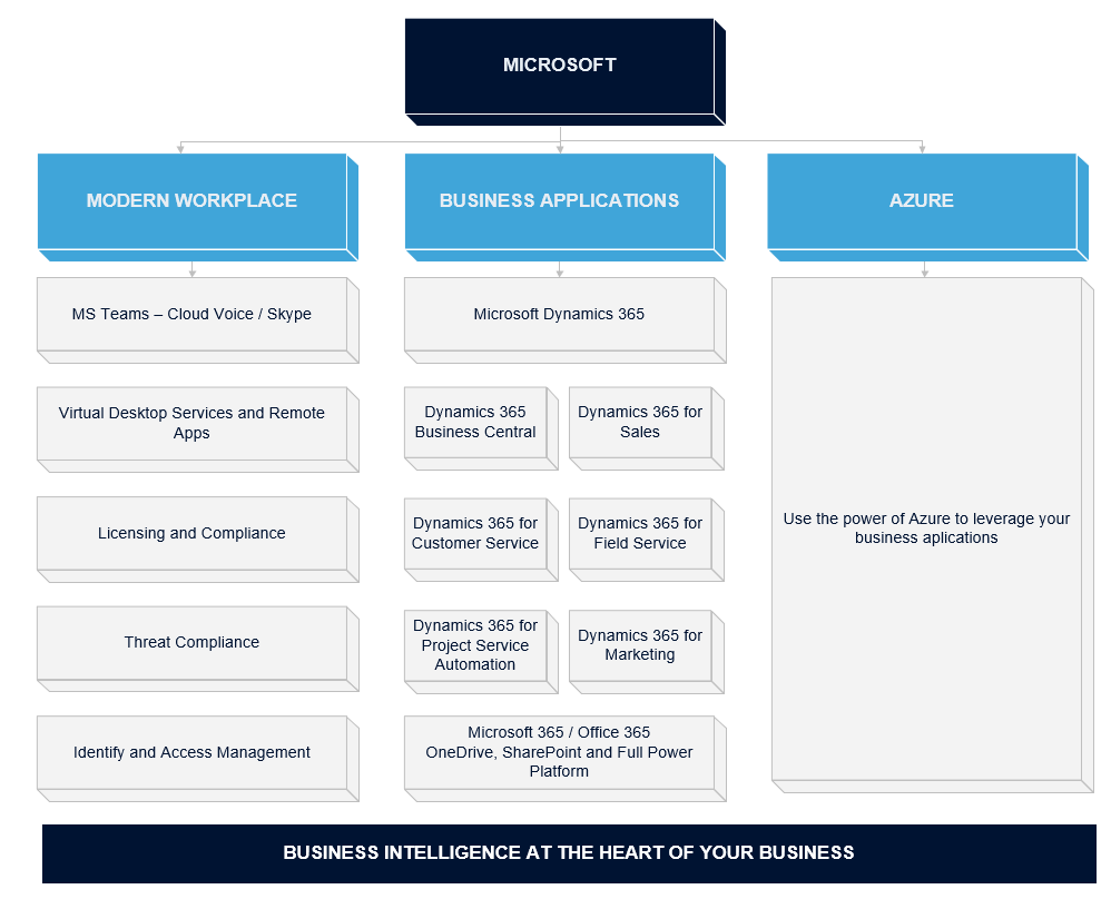 Microsoft Products Diagram